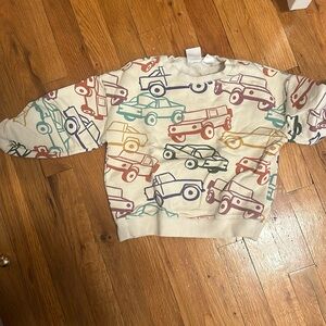 Zara boys car truck sweatshirt size 4/5